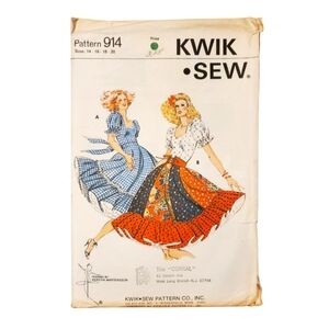 Kwik Sew 914 Square Dancing Dress Pattern